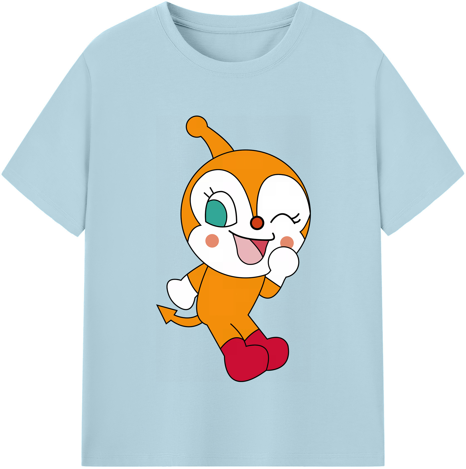 （画像用） アンパンマン Anpanman 綿100％半袖Tシャツ（フロントプリント）